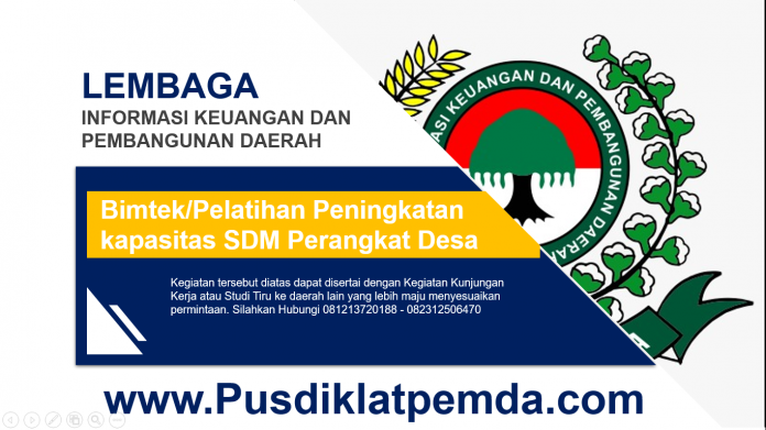 Bimtek Peningkatan Kapasitas SDM Perangkat Desa Pelatihan Desa