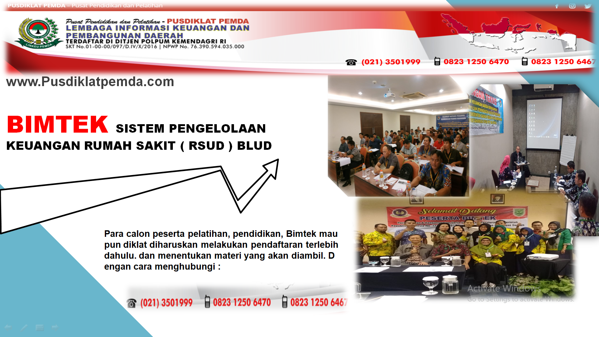 BIMTEK SISTEM PENGELOLAAN KEUANGAN RUMAH SAKIT ( RSUD ) BLUD