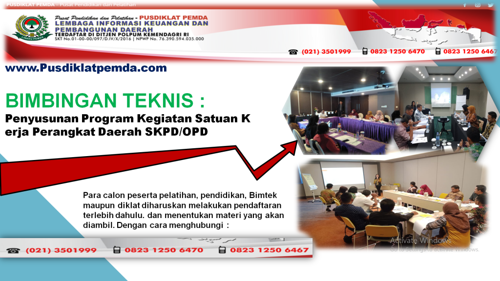 Bimtek Penyusunan Program Kegiatan Satuan Kerja Perangkat Daerah