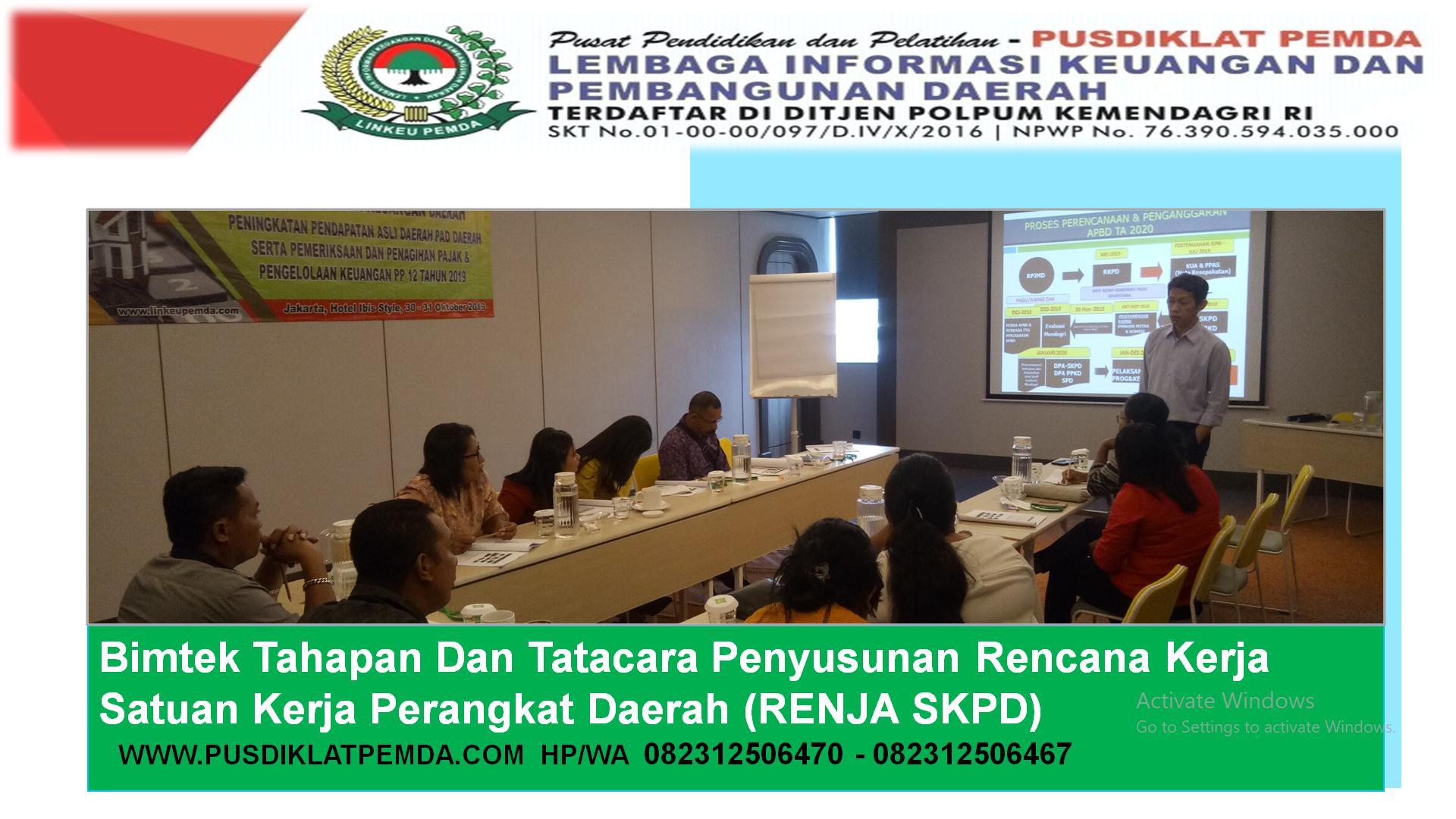 Bimtek Tahapan Dan Tatacara Penyusunan Rencana Kerja Satuan Kerja Perangkat Daerah (RENJA SKPD)