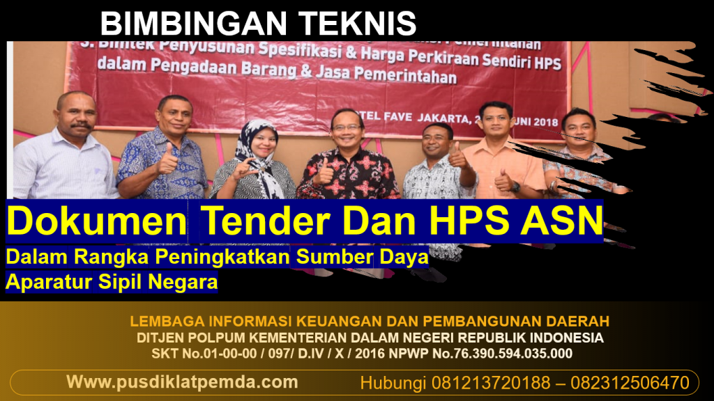 Bimtek / Pelatihan Penyusunan Spesifikasi Teknis, HPS, Dan Kontrak ...