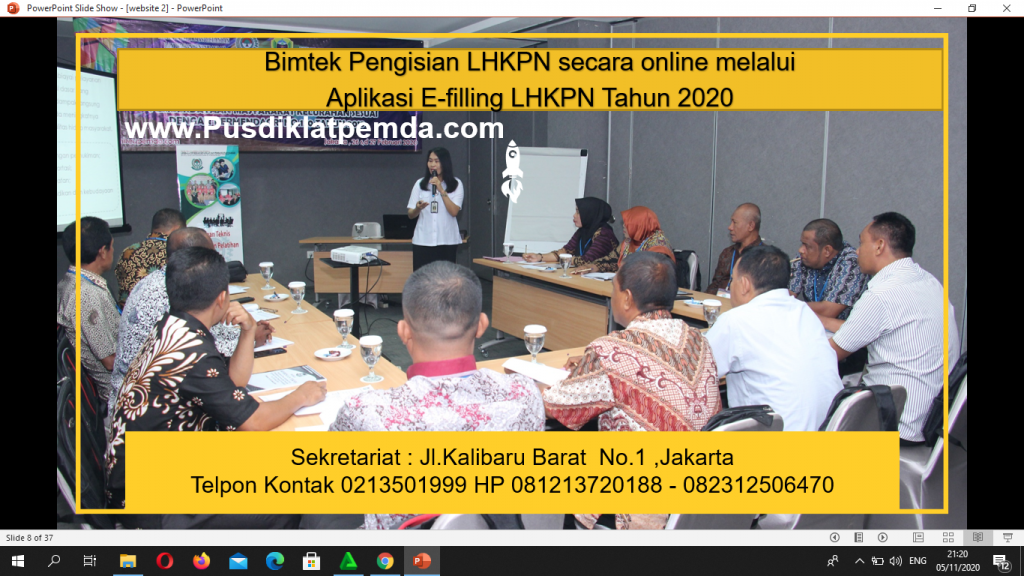 Bimtek Pengisian LHKPN secara online melalui Aplikasi E-filling LHKPN 