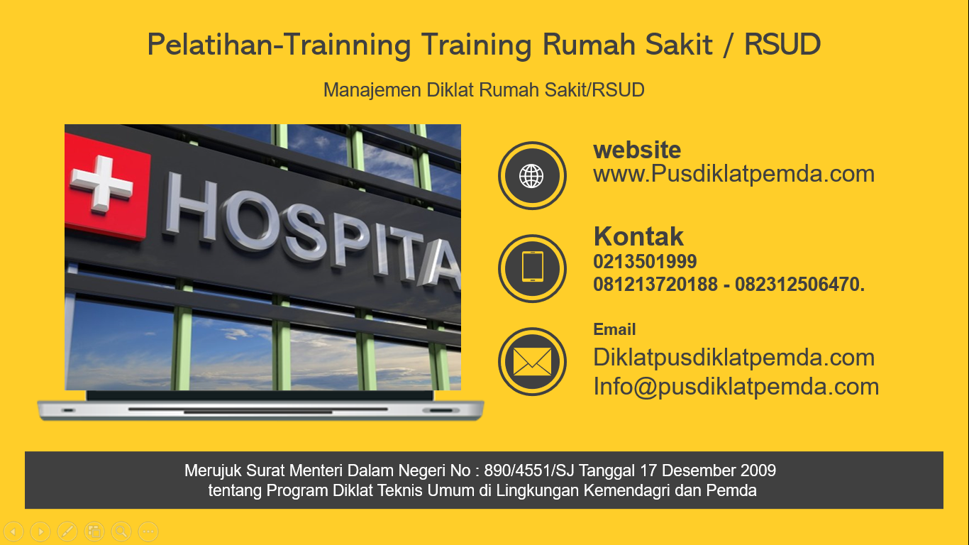 Pelatihan Trainning Manajemen Diklat Rumah Sakit Rsud