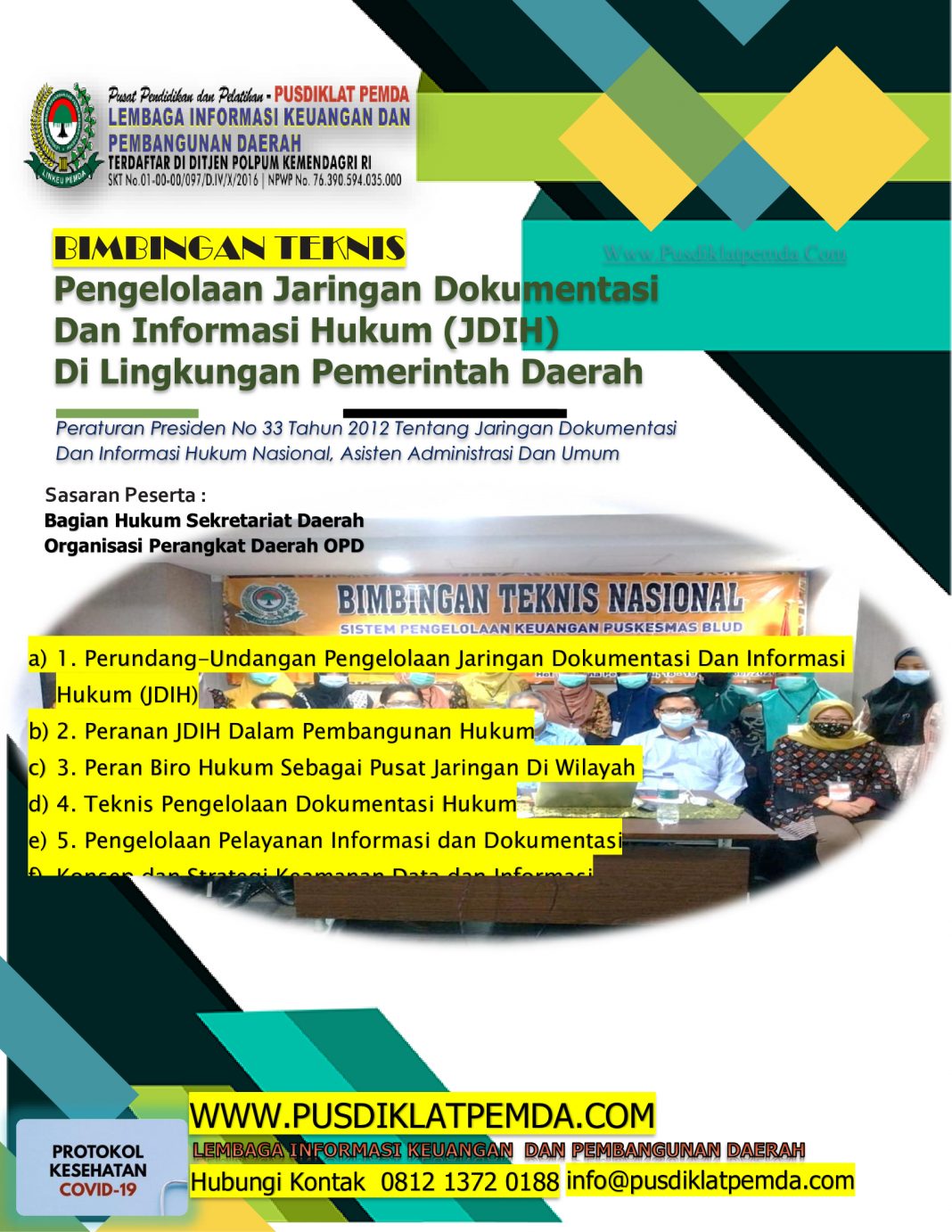 Bimtek JDIH Pengelolaan Jaringan Dokumentasi Dan Informasi Hukum