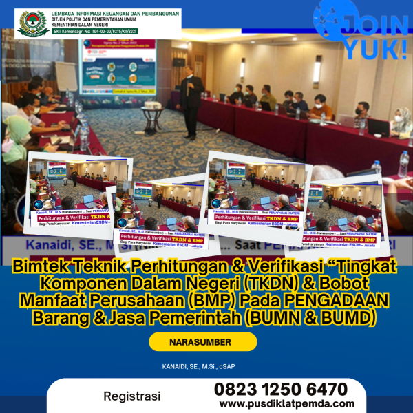 Bimtek Teknik Perhitungan & Verifikasi “Tingkat Komponen Dalam Negeri ...