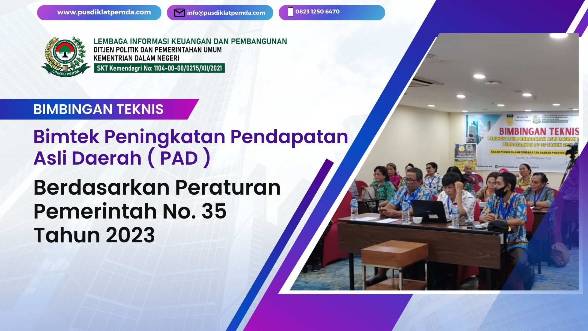 Bimtek Peningkatan Pendapatan Asli Daerah ( PAD ) Berdasarkan Peraturan ...