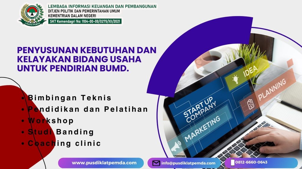 Pelatihan Penyusunan Kebutuhan dan Kelayakan Bidang Usaha untuk Pendirian BUMD