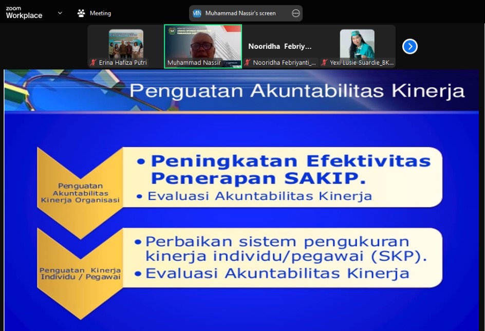 Kelas Bimtek Online SAKIP BKK Balikpapan - Kemenkes